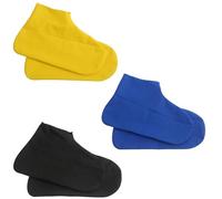 Cubre Zapatos Impermeable,3 PCS Reutilizables Cubrezapatos Goma Cubrezapatos Impermeable Cubrecalzado Antideslizante Cubrezapatos para Lluvia Día de Nieve Playa Caminos Fangosos