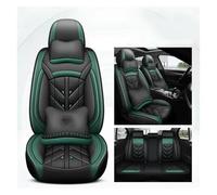 Cubreasientos Funda Universal Para Asiento Delantero O Trasero De Coche Para Captur Cobertura Total Repuesto De Cuero Sintético Accesorios Para Coche Juegos Cubreasientos(Black Green 5 Seat 1)
