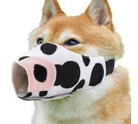 Cubrebocas de perro - Bozal transpirable con diseño de para evitar mordeduras, bucle ajustable suave antimordeduras para cachorros pequeños, medianos y grandes