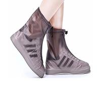 Cubrebotas Impermeables De Caña Alta con Cremallera para Proteger El Calzado De Lluvia De Mujeres Y Niños, Chanclas Antideslizantes para Días Lluviosos, Compatibles con D L