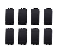 Cubrebotones falso Polo 1P 1 módulo/plazo, compatible con Bticino Living Light (8, negro)