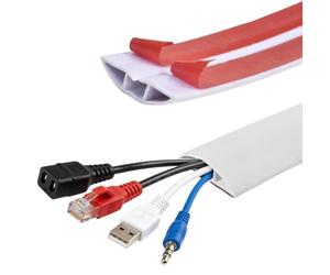 Cubrecables para Suelo | Autoadhesivo | Protección Flexible para Cables de alargadores y Cables de Suelo | para Oficina y Almacén