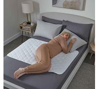 Cubrecama Impermeable de GuardedSleep | Sábana Lavable Adultos o niños con incontinencia | Apta para Camas matrimoniales y de una Plaza | Blanco Discreto