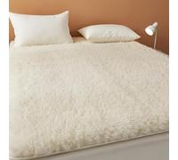 Cubrecolchón ajustable de forro polar, antideslizante, transpirable, suave para todas las estaciones, ideal para camas plegables