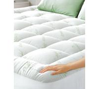 Cubrecolchón con comodidad de nube: protección de viscosa de bambú ultrasuave, transpirable y refrescante - 150 x 200 cm, ajuste profundo