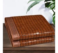 Cubrecolchón de bambú ecológico, tapete plegable de verano, transpirable y fresco para el hogar y la escuela (0,8 x 1,9 m), ideal para comodidad en climas cálidos
