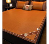 Cubrecolchón de bambú refrescante de verano de doble cara, juego de 2/3 alfombrillas de refrigeración transpirables para el hogar, funda de cama de bambú portátil, alfombra de aire acondicionado para