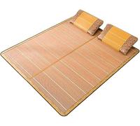 Cubrecolchón de bambú, tapete reversible de enfriamiento con seda de hielo, plegable para el hogar, la escuela, el dormitorio, solución para dormir en verano