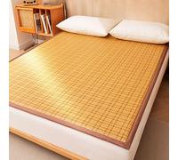 Cubrecolchón de bambú transpirable de 150 x 200 cm, tapete plegable para el hogar y el dormitorio, suave y cómodo, ideal para relajación y sueño en interiores