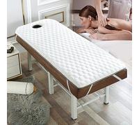 Cubrecolchón de espuma viscoelástica antideslizante para camas de spa, 70 x 180 cm, 6 cm de grosor, transpirable, cojín de belleza de cabeza redonda, ideal para tratamientos de belleza y comodidad