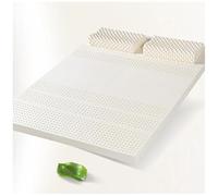 Cubrecolchón de látex 100 % natural de alta calidad de 2,5/5 cm de grosor, perfecto para camas individuales y dobles de 160 x 220 cm / 63x87in, máxima comodidad y apoyo para personas que duermen en