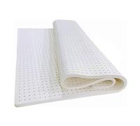 Cubrecolchón de látex 100 % natural, firme y no se arruga con capa de espuma viscoelástica de 1 pulgada, ecológico, 120 x 200 cm, mejora el tamaño de la pieza