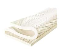 Cubrecolchón de látex 100 % natural, no es fácil de colocar, transpirable y cómodo, alivio de presión para dolor de espalda, 5 cm, 110 x 200 cm