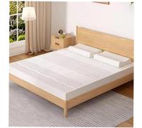 Cubrecolchón de látex 100 % natural, no se deforma, transpirable, diseño de panal de abeja, suave y cómodo, goma natural de 3 pulgadas de grosor, 80 x 190 cm