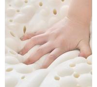 Cubrecolchón de látex natural, almohada corporal suave, alivio de presión para hombros, caderas, espalda y rodillas, máxima comodidad para un mejor sueño y alivio del dolor