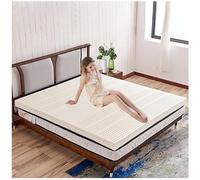 Cubrecolchón de látex natural de 10 cm de grosor, transpirable y cómodo, diseño antideslizante, tamaño King, 210 x 220 cm, ideal para una mejor calidad de sueño