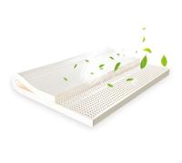 Cubrecolchón de látex natural de 2,5 cm, firmeza para un sueño fresco y alivio de presión, ideal para mamá y bebé, 70 x 130 cm