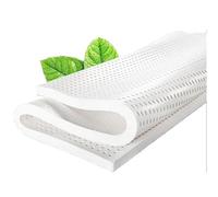 Cubrecolchón de látex natural de alta calidad, 100% látex suave con funda de algodón, sin químicos, 1 pulgada de grosor, perfecto para aliviar el dolor de hombro, 70 x 190 cm / 27.5x75in