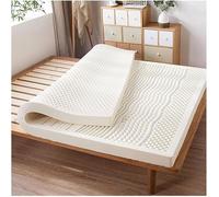 Cubrecolchón de látex natural, funda de algodón orgánico, construcción ecológica, sin productos químicos de espuma viscoelástica, ideal para aliviar el dolor de hombro