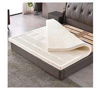 Cubrecolchón de látex natural, tamaño matrimonial, duradero y resistente, ofrece un apoyo cómodo y alivio de presión, perfecto para mejorar la comodidad de tu colchón completo