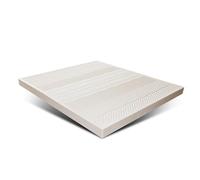 Cubrecolchón de látex natural tamaño Queen de 5 cm de grosor, suave y portátil, funda orgánica, solución ecológica para aliviar la presión para dormir, 135 x 200 cm