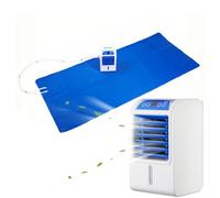 Cubrecolchón de refrigeración por Agua, colchón refrigerado por Agua de bajo Ruido de 33 dB, Panel Táctil, para Personas Que Duermen Calientes Y Sudaderas Nocturnas(W140cmxL160cm/W55inxL63in)