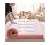 Cubrecolchón extra grueso tamaño Queen de 180 x 200 cm, fibra de soja natural, funda de futón transpirable, plegable y cómodo para parejas, color verde ecológico, duerme mejor esta noche