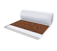 Cubrecolchón FDM Cubrecolchón Coconut Cold Foam 120x200 cm Espuma fría Coco Nivel de dureza H4 Altura Aprox. 4 cm Apto para alérgicos Öko-Tex Blanco