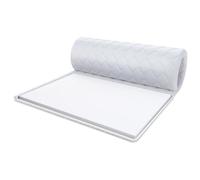 Cubrecolchón FDM Cubrecolchón Cold Foam 200x200 cm Espuma fría dureza H4 Altura Aprox. 5 cm Apto para alérgicos Öko-Tex Blanco