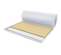 Cubrecolchón FDM de látex Cubrecolchón de Espuma FRÍA 120x200 cm Látex de Espuma fría Nivel de dureza H2 Altura Aprox. 4 cm Apto para alérgicos Öko-Tex Blanco