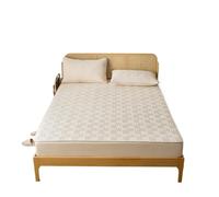 CubrecolchóN Impermeable Funda de colchón Impermeable, Sábana Bajera Acolchada Gruesa, Protector, Ajustable tamaño Queen con Banda elástica Protector ColchóN Transpirable(4,150x190x30cm)