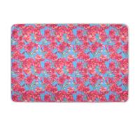 Cubrecolchón para cambiar pañales de flores rojas brillantes, extra grandes, reutilizables, suaves, absorbentes, para entrenamiento de orinal, lindos forros de cama para bebé, 52 pulgadas de largo x