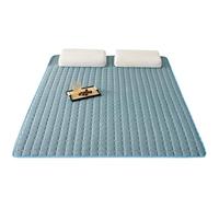 Cubrecolchón refrescante de verano con cojín refrescante, plegable, transpirable, varios colores azul, 120 x 200 cm, perfecto para noches calurosas