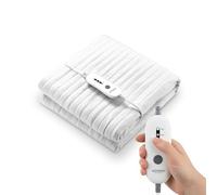 Cubrecolchón térmico térmico Individual 150 x 80 cm, Manta térmica eléctrica con 4 Niveles de Temperatura, Manta térmica