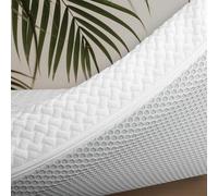 Cubrecolchon Topper 100% Viscoelastico | 105 x 200cm | Grosor 5CM | Fabricado en España | Libera Presion Cervical y Lumbar | Tratamiento Bambu | Anti-alergenico | Transpirable