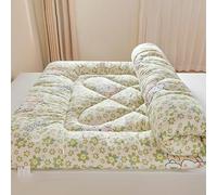 Cubrecolchones matrimoniales de 2 pulgadas de grosor con relleno de algodón para cama individual, Queen, King, cubrecolchón suave ventilado para sofá cama, caravana, caravana (G, King, 180 x 200 cm)