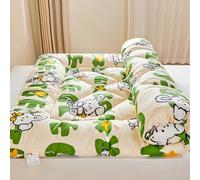 Cubrecolchones matrimoniales de 2 pulgadas de grosor con relleno de algodón para cama individual, Queen, King, cubrecolchón suave ventilado para sofá cama, caravana, caravana (I,TWIN-90 x 200 cm)