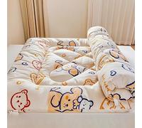 Cubrecolchones matrimoniales de 2 pulgadas de grosor con relleno de algodón para cama individual, Queen, King, cubrecolchón suave ventilado para sofá cama, caravana, caravana (A,FulL-120 x 200 cm)