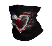 Cubrecuello Estados Unidos Y Japón Bandera del Corazón Japonesa Sin Costuras Bandana Todas Las Estaciones Headband para Kayak Festivales De Música Ciclismo 2 Unidades