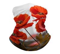 Cubrecuello Flores con Pétalos Fácil De Limpiar Bandana Lavable Neck Gaiter para Hiking Festivales De Música Trekking 2 Unidades