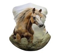 Cubrecuello Pinturas De Animales Caballos Suave Al Tacto Braga De Cabeza Secado Rápido Headband para Hunting Halloween Running 2 Unidades