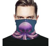 Cubrecuello Pulpo Morado Delicado con La Piel Bandana Protección UV Headband para Carnaval Paintball Correr 2 Unidades