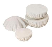 Cubrecuencos de tela reutilizables - Envoltura de tela elástica | elásticas para alimentos para cuencos, conservación, fermentación del pan, pasta, fruta, ensalada, avanz