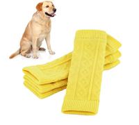 Cubreheridas para Perros - Calentadores de piernas, Envoltura de Calcetines, 4 Unidades, Juego de vainas curativas para Mascotas, Vendaje elástico Ajustable, protección de recuperación con