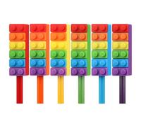 Cubrelápices sensoriales masticables para niños autistas, adolescentes y adultos, paquete de 6 unidades, de silicona de grado alimenticio, para autismo, TDAH, SPD, ansiedad, terapia motora oral