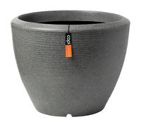 Cubremaceta redondo (Dimensiones externas (Ø x Al): 60 x 48 cm, Antracita, Plástico, Mate)