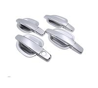 Cubremango Para Opel Para Corsa DE 2007-2018 Para Vauxhall Mango DE Fibra DE Carbono Negro O Cubierta DE Puerta Lateral Cromada Accesorios DE Coche(Keyhole Bowl 4 Door)