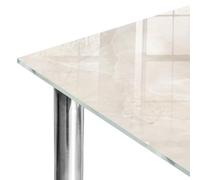 Cubremueble de Vidrio 120x80 cm | Estampado Decorativo | Textura de piedra | Restyling de Muebles | Bordes Pulidos | para Mesa de Comedor, Salón y Oficina | Vidrio Templado