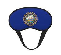 Cubreojos ajustable con estampado de bandera del estado de New Hampshire para dormir, cómodo, sin presión y transpirable