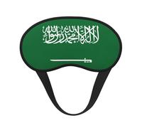 Cubreojos ajustable con estampado de la bandera de Arabia Saudita para dormir, cómodo, sin presión y transpirable